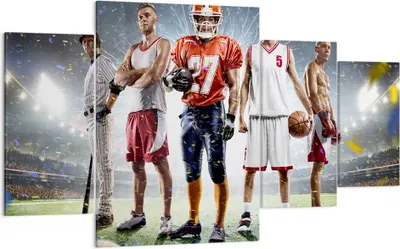 Produktbild von Bild auf Leinwand - Leinwandbild - Sport Sportler - 160x90cm - Wand Bild - Wanddeko - Wandbilder - Leinwanddruck - Bilder - Kunstdruck - Wanddekoration - Leinwand bilder - Wandkunst - DL160x90-3873