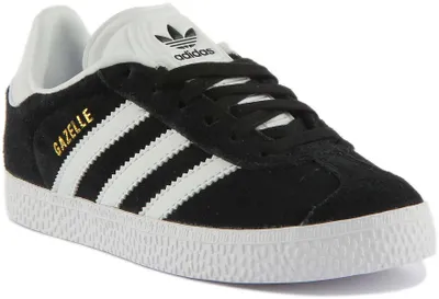 Obrázok produktu pre Adidas Gazelle C K šnurovacie semišové tenisky Black White - 11 Veľká Británia - 29 EU - 11.5 US / Black & White