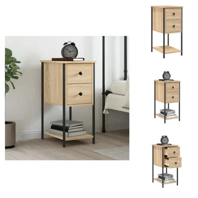 Obrázek produktu pro vidaXL Noční stolek Sonoma dub 32x42x70 cm materiál na bázi dřeva - Noční stolky