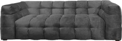 Produktbild von KAWOLA Sofa ROSARIO 2-Sitzer Velvet anthrazit