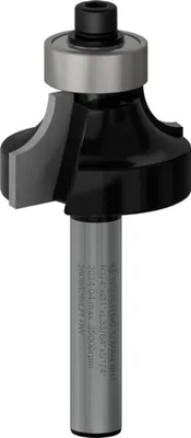 Immagine prodotto di Fresa per arrotondare, 1/4 di pollice, R1 6,3 mm, P 25,4 mm, L 13,2 mm, G 54 mm 2608628421