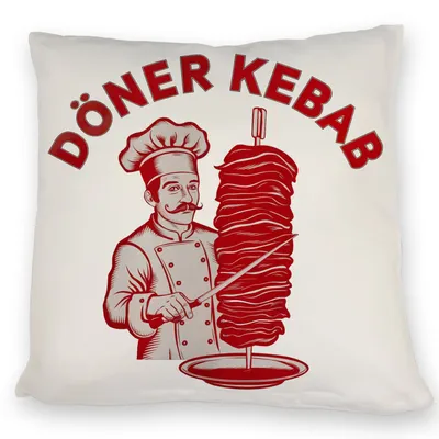 Produktbild von Döner Kebab Logo Kissen