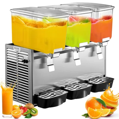 Produktbild von Saftdispenser mit Klapphahn schwarz Saftdispenser mit Zapfhahn 12 L x 3 saftdispenser