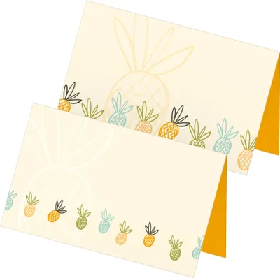 Produktbild von itenga 24x Tischkarten Platzkarten "Ananas"
