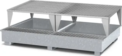 Produktbild von RR Industrietechnik Typ RTA-22 Auffangwannen für IBC aus Stahl mit Abfüllbereich verzinkt