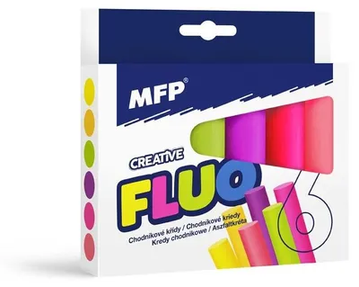 Obrázok produktu pre MFP Chalk M sidewalk fluo round 6 ks mix farieb - krabica
