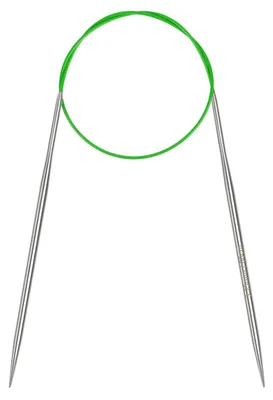 Obrázek produktu pro Kulaté pletací jehlice, průměr 3,25 mm, délka 60 cm, z nerezové oceli s flexibilním kabelem