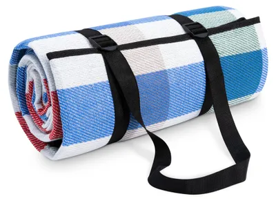 Produktbild von Picknickdecke Campingdecke XXL Strand Picknickdecke Wasserdicht Mit Tragegriff 200x200cm