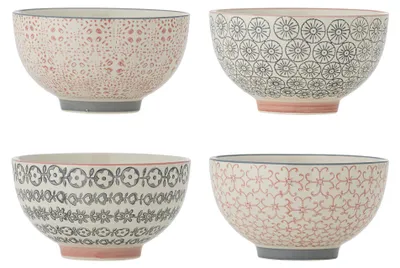 Produktbild von BLOOMINGVILLE | Cécile Schale, Bunt, Steingut | D13,5xH7,5 cm, 4 assort. | 21100416