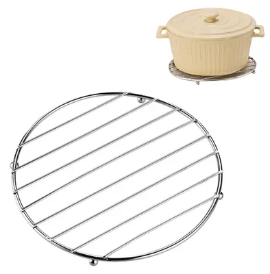 Edelstahl-Untersetzer 18 cm, hitzebeständig, für Töpfe und Pfannen