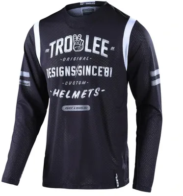 Produktbild von Troy Lee Designs GP Air Roll Out Motocross Jersey Farbe: Schwarz/Weiß, Grösse: S
