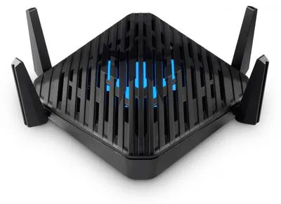 Obrázok produktu pre Acer Predator Connect W6 Wi-Fi 6 Router - Wi-Fi 6 (802.11ax) - Tri-Band (2,4 GHz/5 GHz/6 GHz) - Eingebauter Ethernet-Anschluss - Schwarz