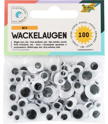 Produktbild von Folia Wackelaugen selbstklebend 100 Stück
