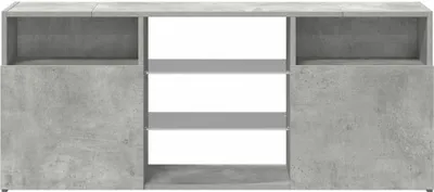 Produktbild von vidaXL TV-Schrank mit LED-Leuchten Betongrau 120x30x50 cm