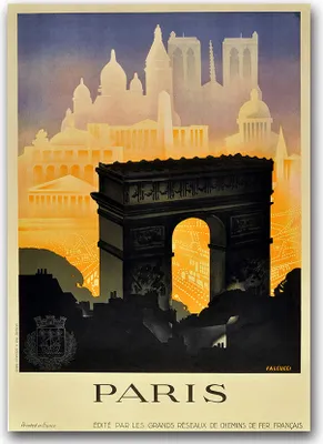 Produktbild von Poster - Canvas - Leinwand - 59,4 cm x 84,1 cm - Fotoposter - Leinwandkunst - Paris, Frankreich