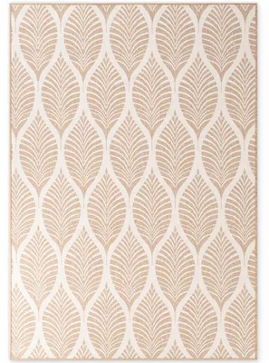 Image de Hanse Home : Tapis intérieur et extérieur, résistant aux intempéries, robuste, réversible, modèle Liora, en jute, couleur blanc