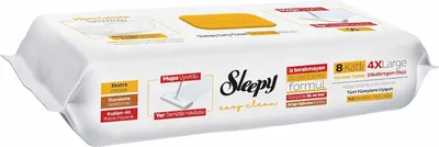 Produktbild von Sleepy Easy Clean Bodenreinigungstücher für Mopsysteme mit Schmierseife-50 Stück
