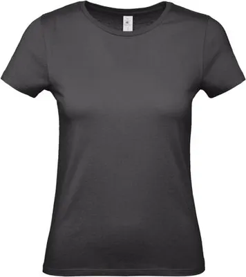 Produktbild von Damen-T-Shirt, Kurzarm - B&C #E150/W - black pure - Größe M