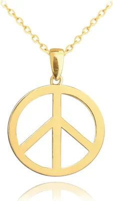 Obrázok produktu pre Pozlátený strieborný náhrdelník PEACE Minet JMAN0396GN50