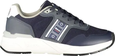 Produktbild von Blauer Herrensportschuh in Blau mit Kontrasten und Applikationen