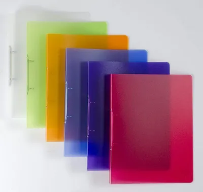 Immagine prodotto di Cartella scolastica, A4, 2 anelli, 16 mm, PP, traslucido assortito Q-