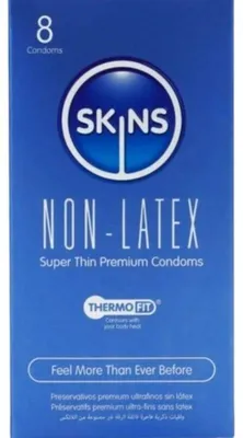 Imagen del producto de Skins - Preservativos Sin Látex, Paquete De 8 Unidades