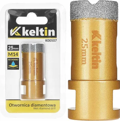 Obrázok produktu pre DIAMANTOVÁ VRTÁK NA KERAMICKÉ DLAŽDICE 25 mm M14 KELTIN