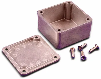 Produktbild von HAMMOND Aluminium-Gehäuse, 1590LB, 50,5x50,5x31 mm