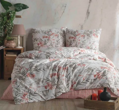 Produktbild von Bettwäsche 155x220 cm. bunt 2 teilig set 100% Baumwolle/Renforcé, Aprila