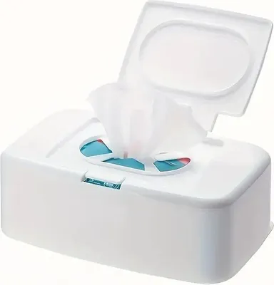Produktbild von 2x Feuchttuchbox Weiß – Schreibtisch-Tissue-Halter, Auto-Feuchttuch-Speicher, Wohnzimmer-Taschentuchbox, 17×10,5×6,1 cm