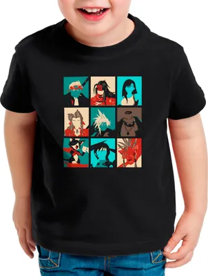 Produktbild von style3 Final Pop-Art Kinder T-Shirt anime cloud chocobo sephiroth