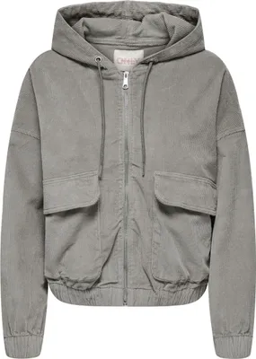 Produktbild von Only KENZIE Cord Jacke mit Kapuze, Reißverschluss und legerer Passform