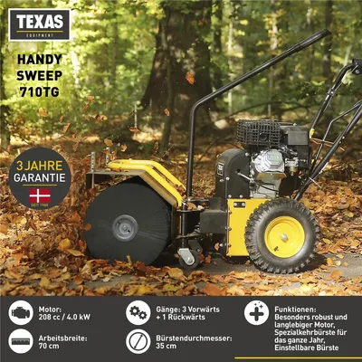 Produktbild von TEXAS Kehrmaschine Benzin Handy Sweep 710TG 70cm Schneekehrmaschine Laubkehrer