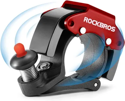 Produktbild von ROCKBROS Fahrradklingel "The Future - RED", lauter Sound, Ringklingel