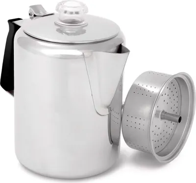 Produktbild von GSI Outdoors Edelstahl-Perkolator für 9 Tassen 1,3 L,  709 g , silber; 65209