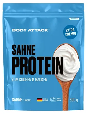 Produktbild von Body Attack Sahne Protein 500g