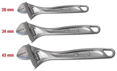 Produktbild von KS Tools Rollgabelschlüssel-Satz, verstellbar, 3-tlg