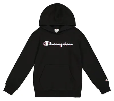 Produktbild von Champion Jungen Legacy Boy - Big Logo Hoodie Hooded Sweatshirt, Black (KK001),