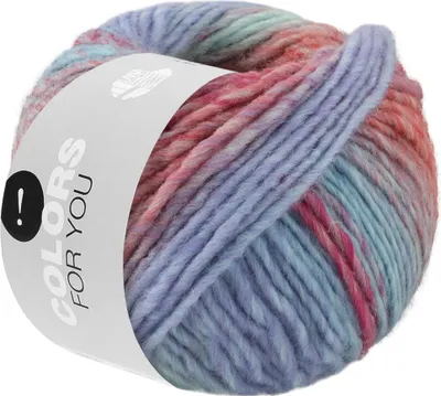 Produktbild von Lana Grossa - Colors For You 0154 mint pink lila rot zartgrau hellblau dunkelgrün pfirsich khaki