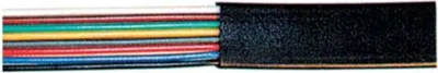 Image de Câble téléphonique 8 fils plat noir 100m