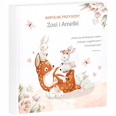 Produktbild von Großes Baby Fotoalbum zum Einkleben, 50 schwarze Karten, personalisierbar
