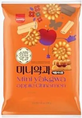 Produktbild von SAMLIP Mini Yakgwa Apple Cinnamon 200g - Traditionelles koreanisches Gebäck