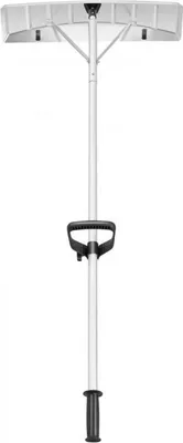 Productafbeelding van Daksneeuwschuiver – 64 cm – Aluminium – Telescopische steel, 1,5–6 meter – Met wielen en antisliphandgreep