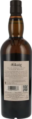 A bottle of Port Askaig Islay Single Malt Scotch Whisky.