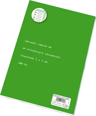 Zdjęcie produktu dla Wkład wymienny PAPERNY BRNO A4 100 arkuszy, kwadratowy