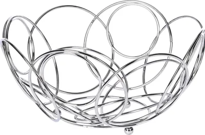 Obrázok produktu pre Miska na ovocie Excellent Houseware, chrómovaná oceľ, 26,5x13 cm, strieborná