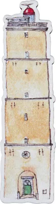Immagine prodotto di Magnete in legno del faro di Brandaris Terschelling - Joyin