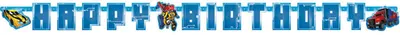 Produktbild von Transformers Happy Birthday Party Dekoration Girlande Banner, einseitig bedruckt, 196 cm