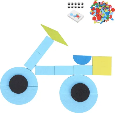 Immagine prodotto di 210 pezzi di legno modello blocchi Set geometrico forma puzzle gioco educativo puzzle Toy210 pezzi
