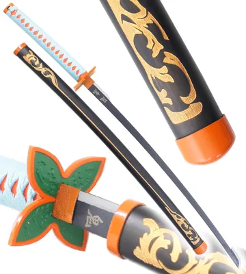 Produktbild von Anime Cosplay Katana Shinobu Kocho Schwert aus Stahl Kimetsu No Yaiba Saber